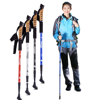 Outdoor Aluminium Walking Stick Trekking Poles